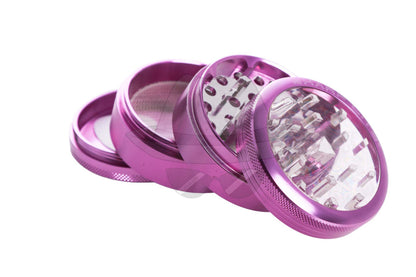 80171Sl Sharp Lite 2.4 4 Parts Clear Top Window Aluminum Grinder Purple
