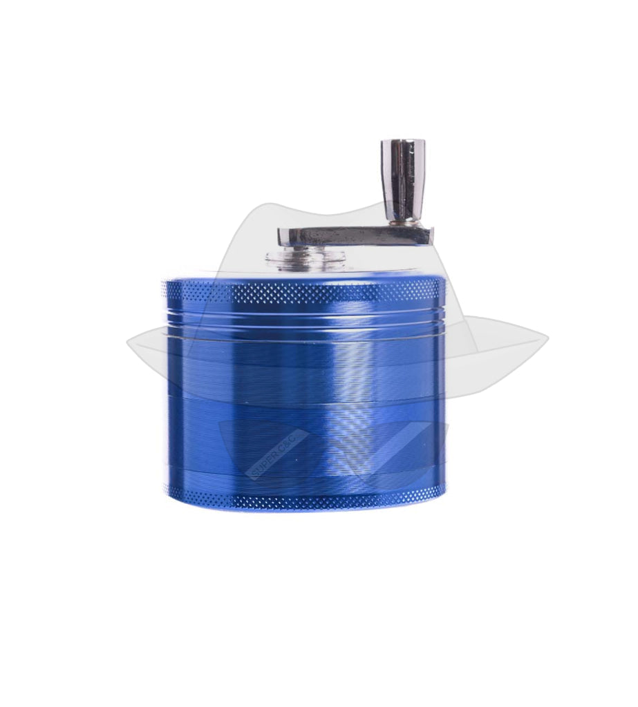 80205Sl Sharp Lite 2.5 4-Part Metal Grinder With Clear Top And Handle Blue