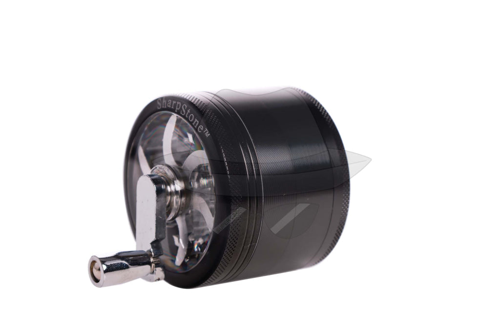 80205Ss 4Piece Hand Crank Grinder Black