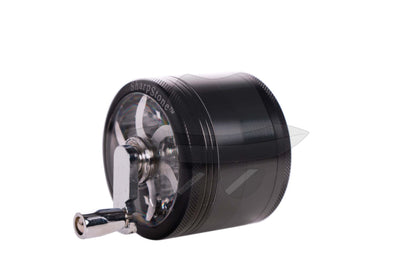 80205Ss 4Piece Hand Crank Grinder Black