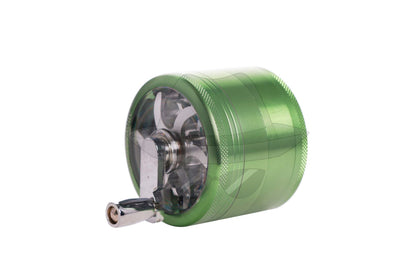 80205Ss 4Piece Hand Crank Grinder Green