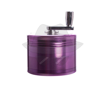 80205Ss 4Piece Hand Crank Grinder Purple