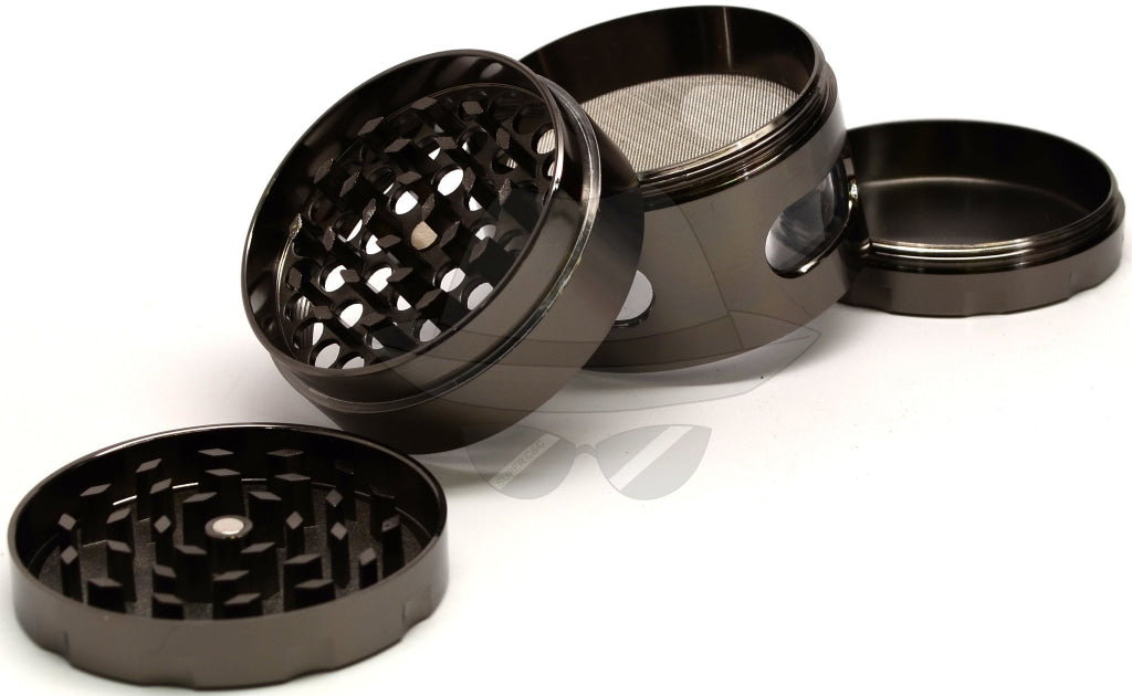 80499Sl Sharp Lite 2 4-Part Aluminum Grinder With Window Grinder