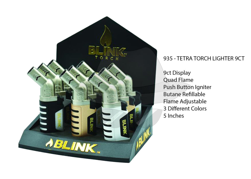 935 - Tetra Torch Lighter 9Ct Lighter