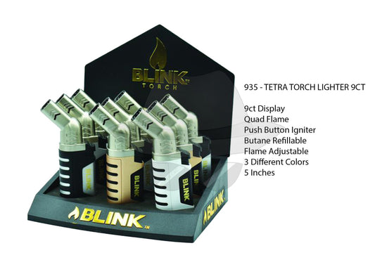 935 - Tetra Torch Lighter 9Ct Lighter