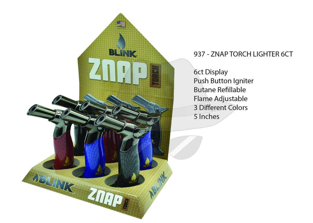 937 - Znap Torch Lighter 6Ct Lighter