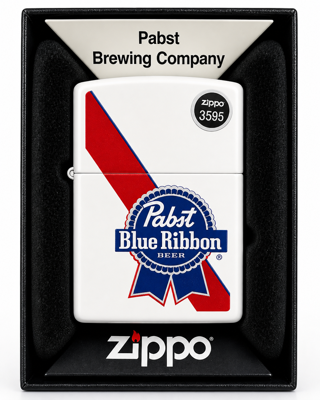 #026 Zippo Lighter: Pabst Blue Ribbon