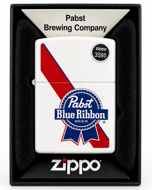 #026 Zippo Lighter: Pabst Blue Ribbon
