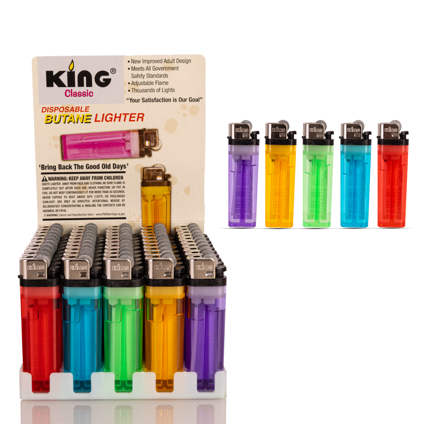 KING REGULAR LIGHTER - 50CT