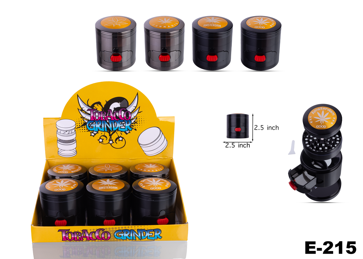 KEACE-215 4part Grinder -6ct