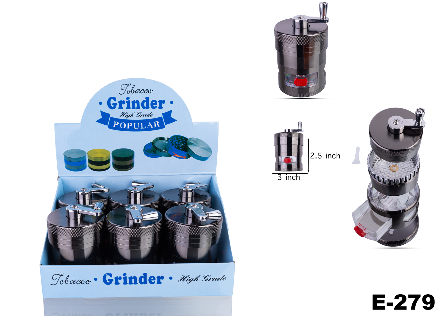 KEACE-279 4part Grinder -6ct