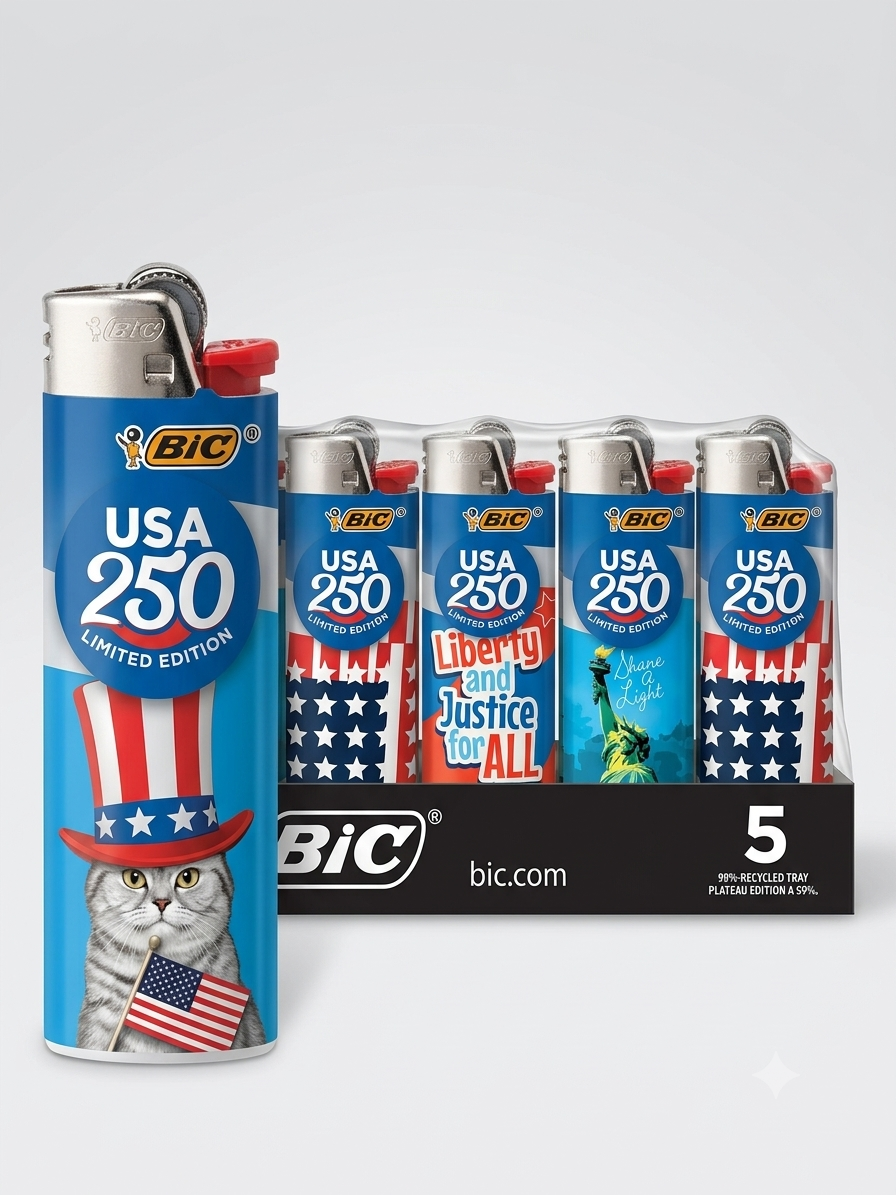 Bic Lighter Display of 50ct, Special Edition