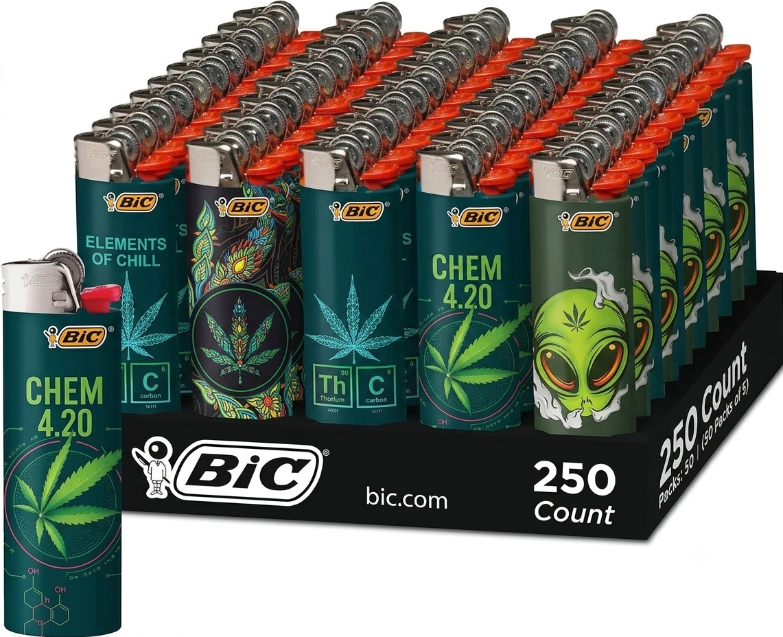 Bic Lighter Display of 50ct, Special Edition