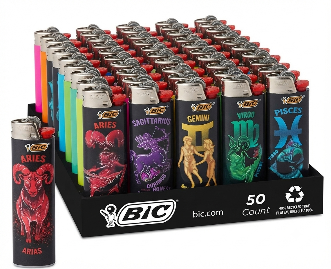 Bic Lighter Display of 50ct, Special Edition