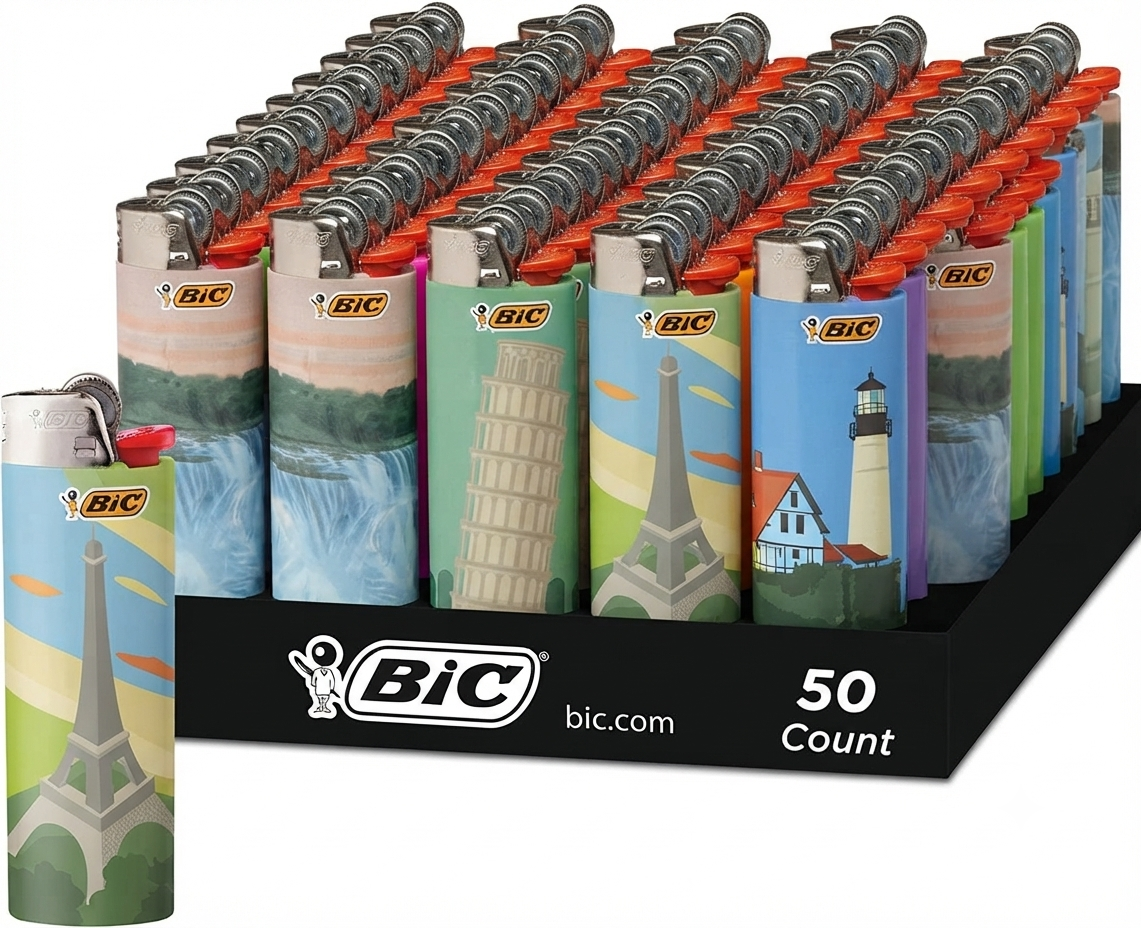 Bic Lighter Display of 50ct, Special Edition