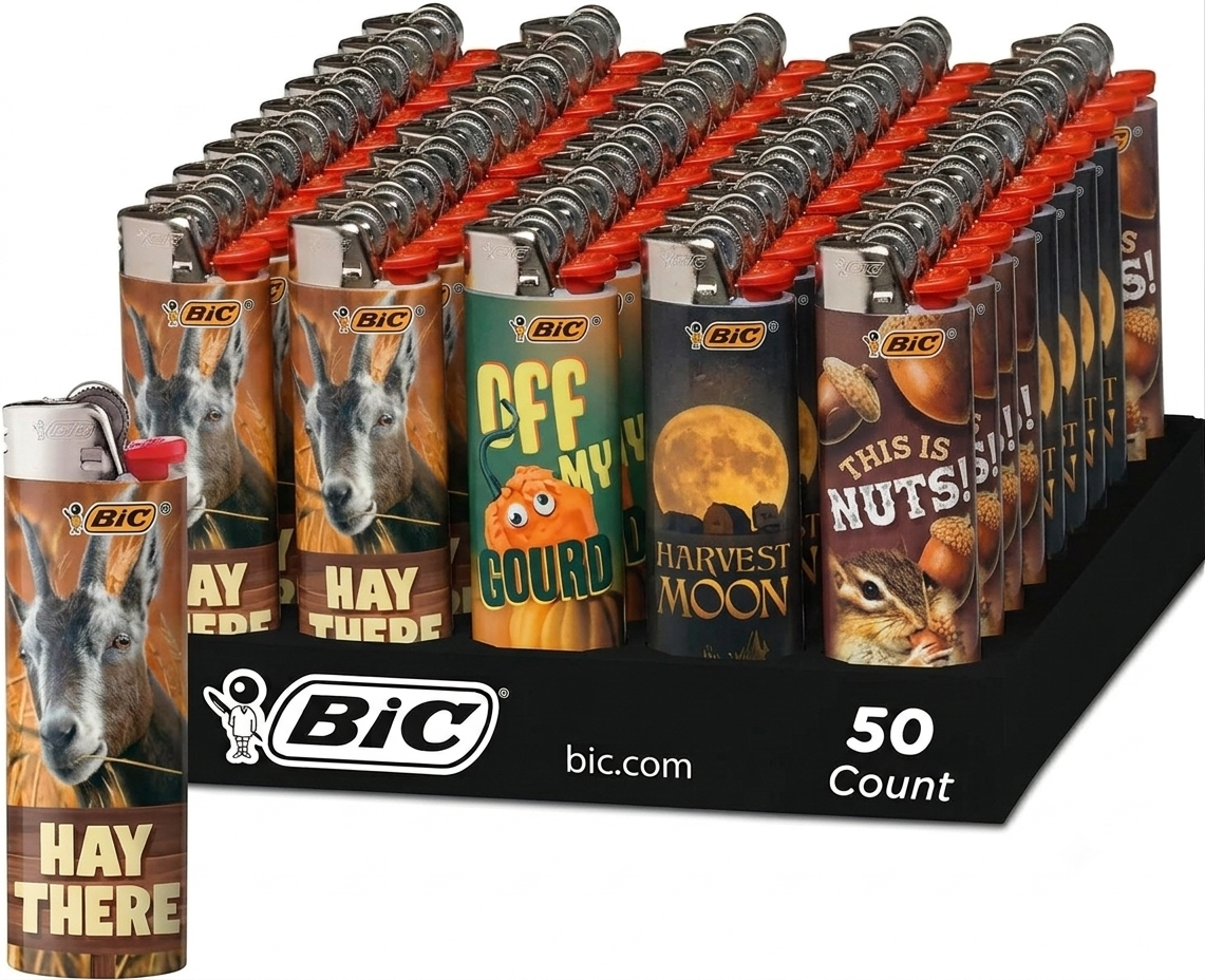 Bic Lighter Display of 50ct, Special Edition