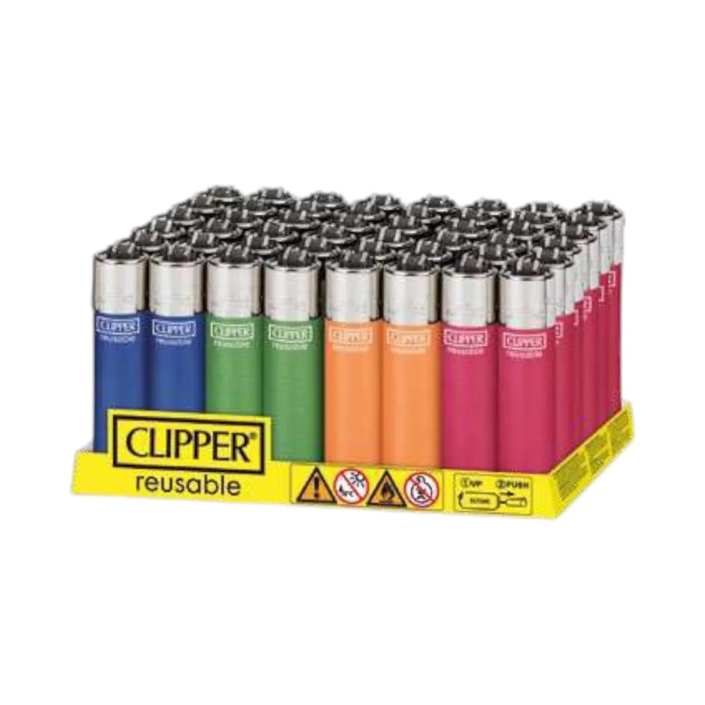 Clipper Lighters Tray of 48 Lighters