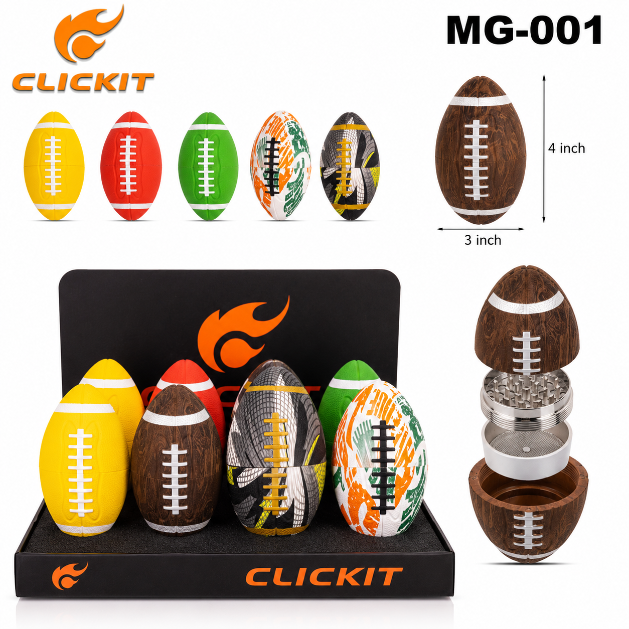 MG001 4part Grinder -6ct