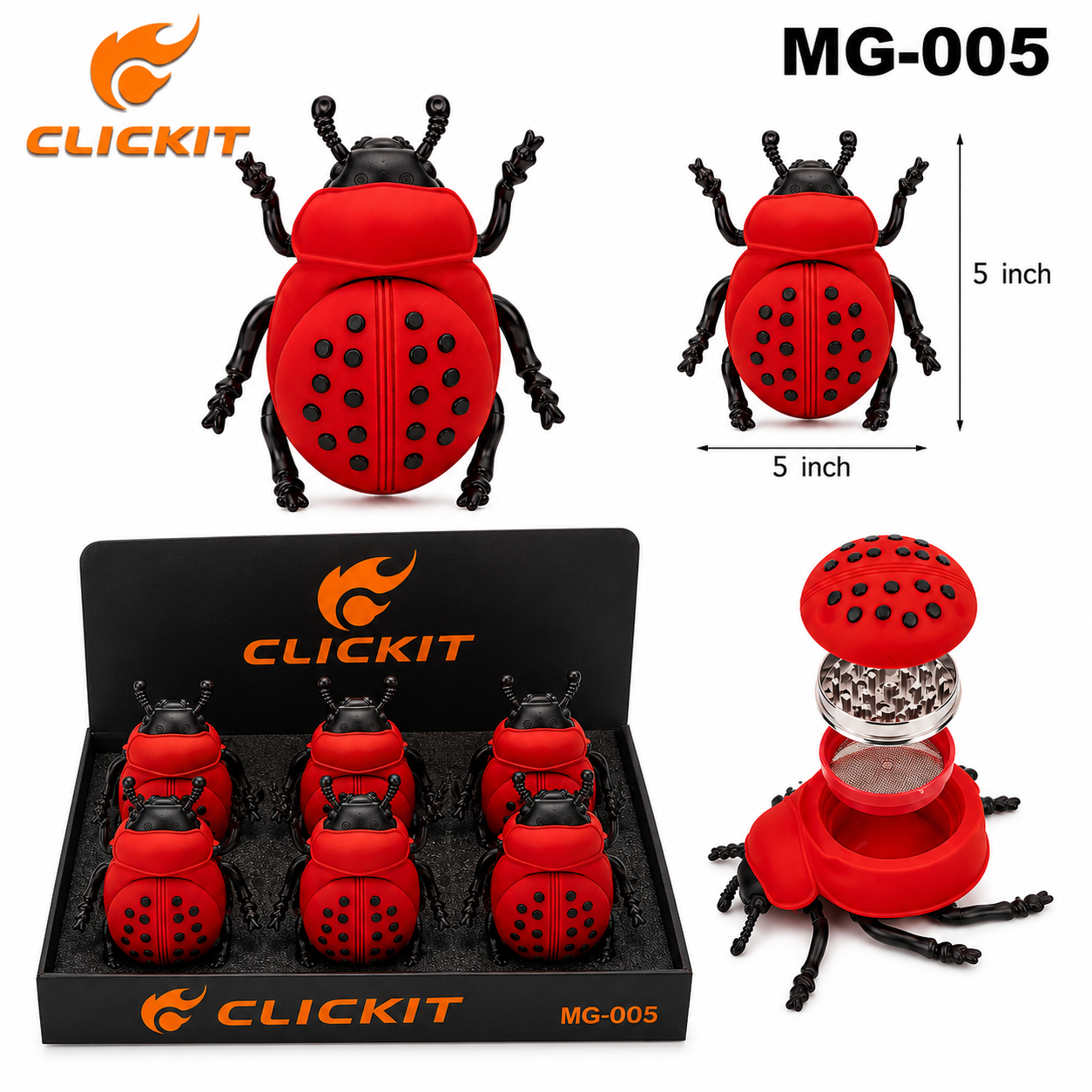 MG005 4part Grinder -6ct