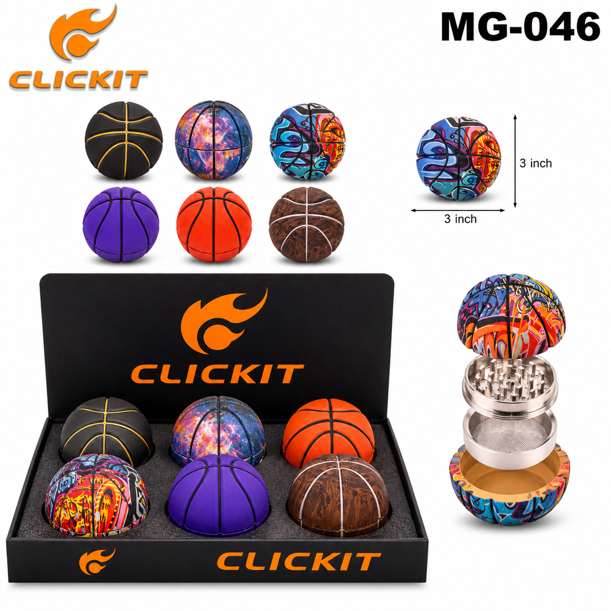 MG046 4part Grinder -6ct