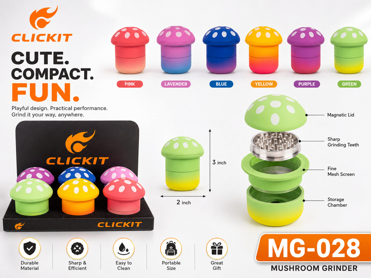 MG028 4part Grinder -6ct