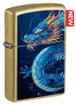 #124 ZIPPO OIL LIGHTER:  BLUE DRAGON