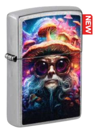 #159 Zippo Oil Lighter: Mushroom Man