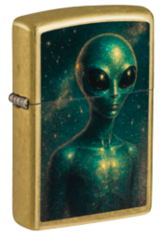 #102 ZIPPO OIL LIGHTER: ALIEN DESIGN