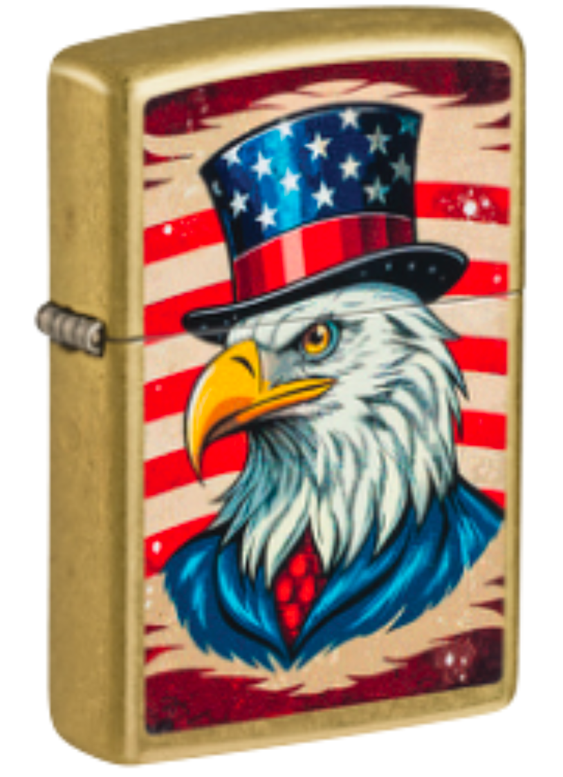 #105 Zippo Lighter: Patriot Eagle