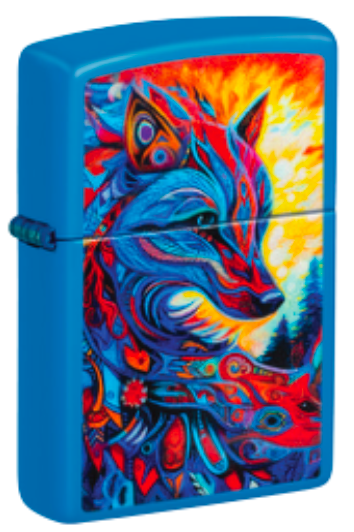 #054 Zippo Lighter: Abstract Fox