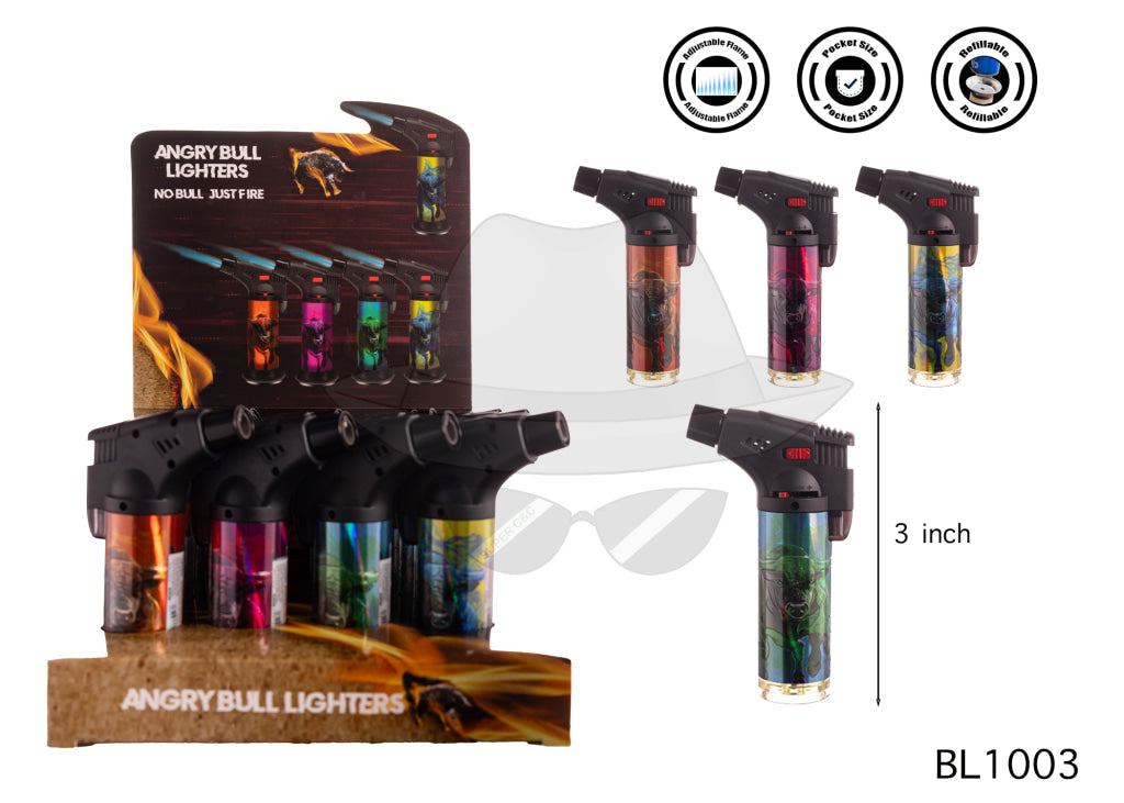 ANGRY BULL BL1003 Torch Lighter 12CT Lighter