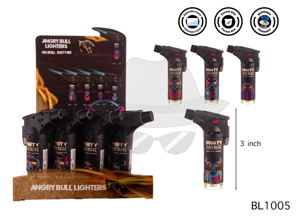ANGRY BULL BL1005 Torch Lighter 12CT Lighter
