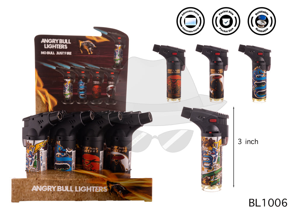 ANGRY BULL BL1006 Torch Lighter 12CT Lighter