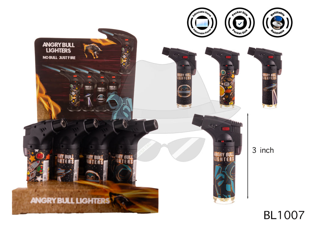 ANGRY BULL BL1007 Torch Lighter 12CT Lighter