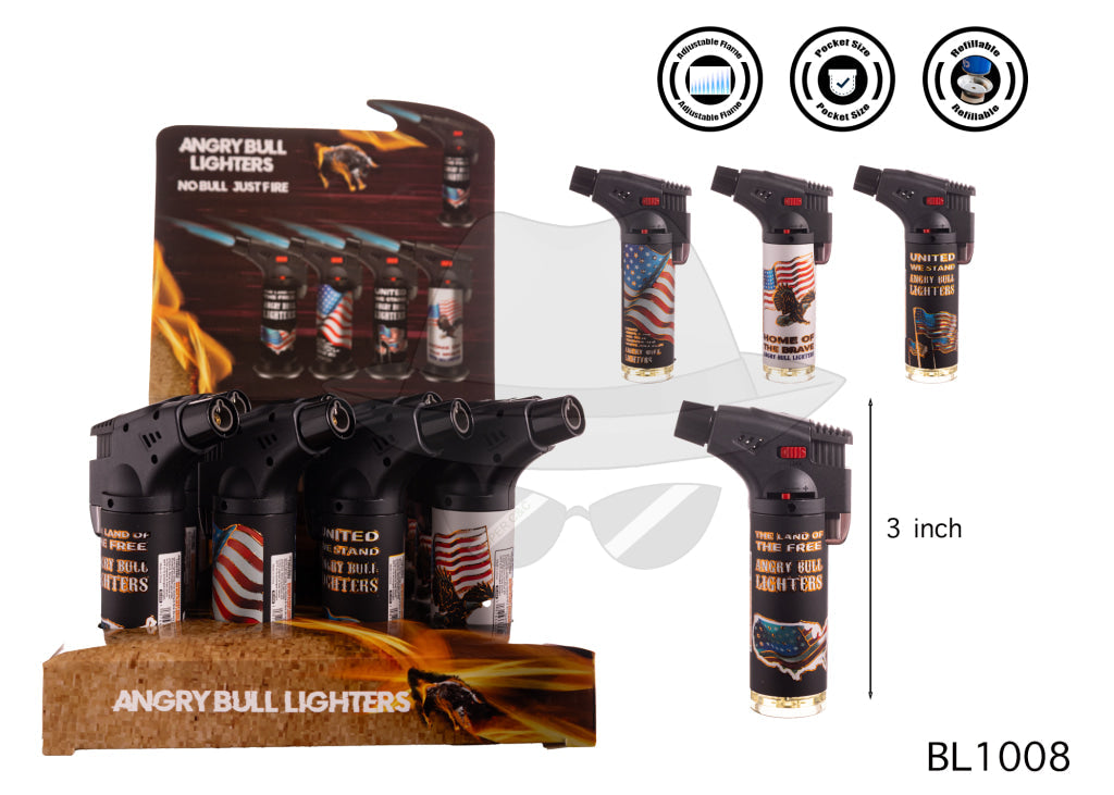 ANGRY BULL BL1008 Torch Lighter 12CT Lighter