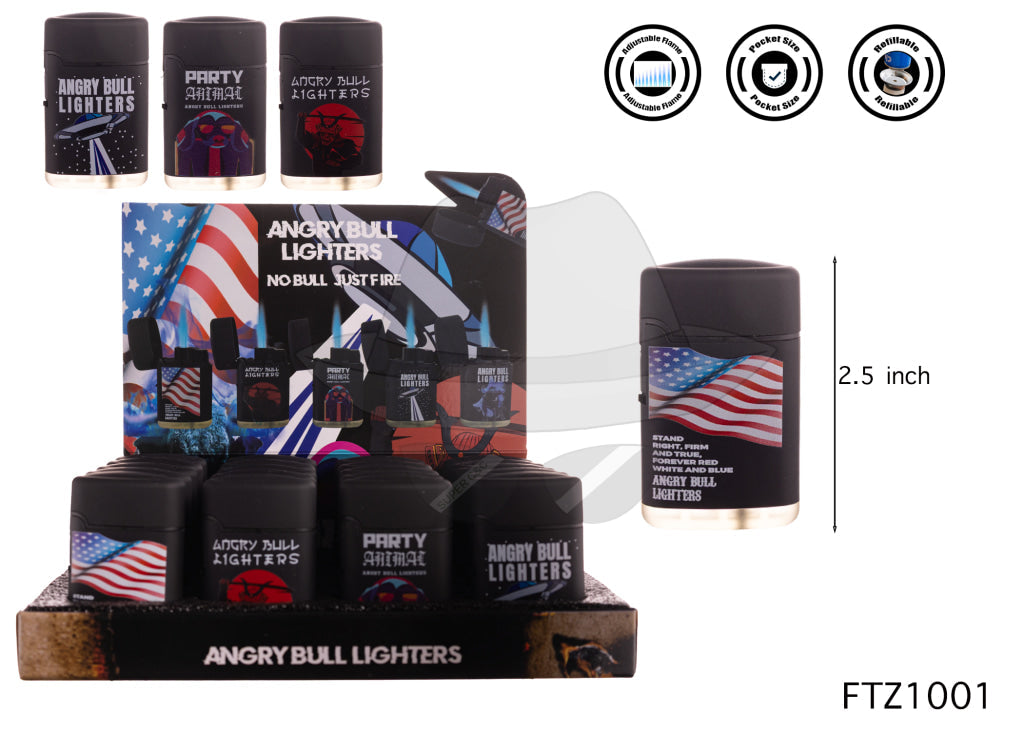 ANGRY BULL FTZ1001 Torch Lighter 20CT Lighter