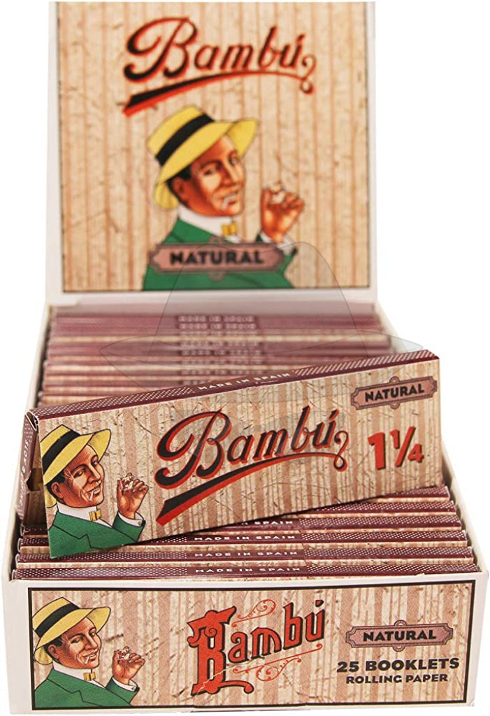 Bambu Natural 11/4 Rolling Paper-25Pk Papers