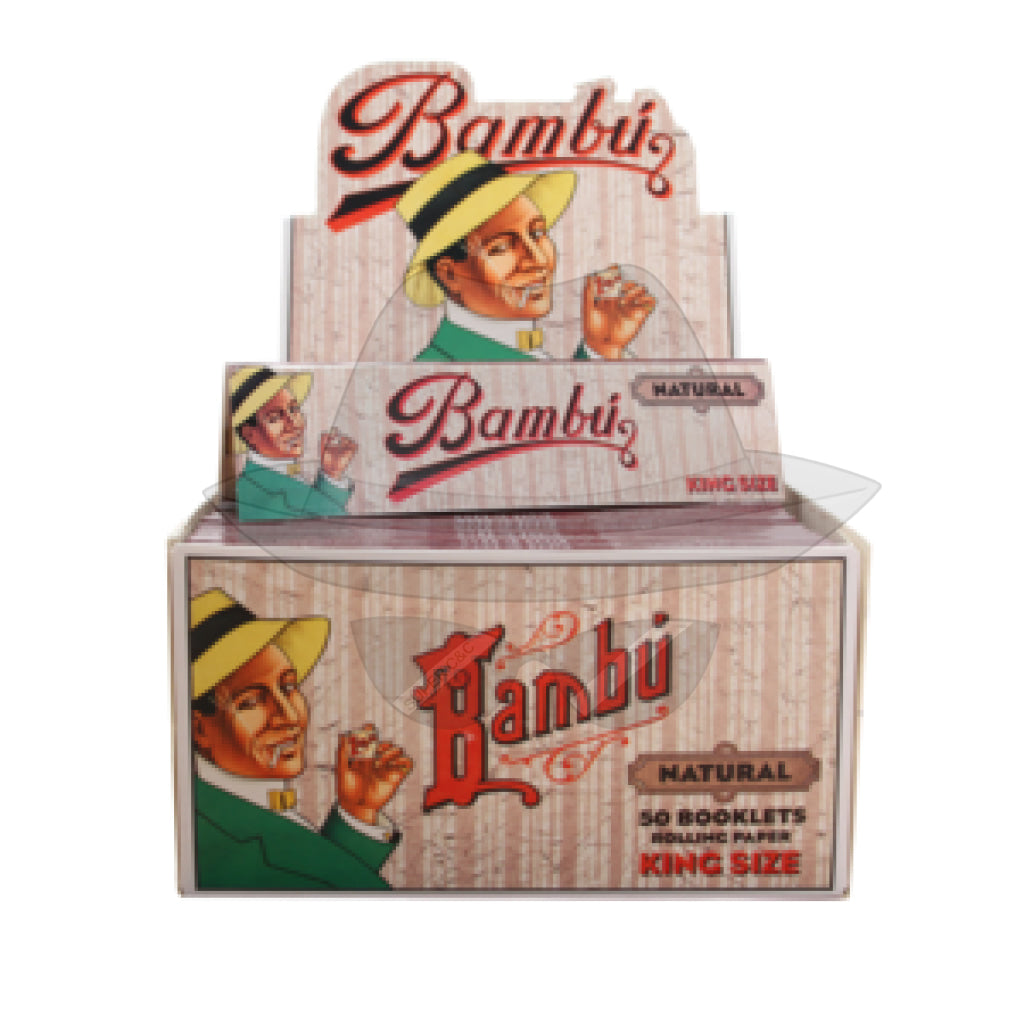 Bambú Natural King Size (50 Pack) Rolling Papers