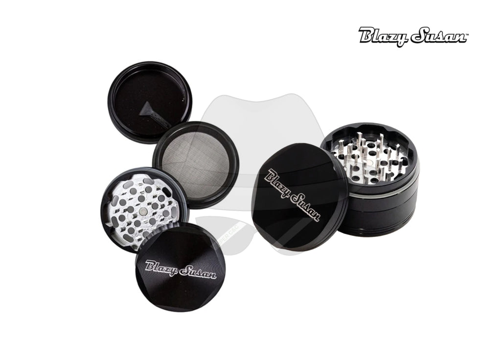 Blazy Susan 4 Part Grinder Black