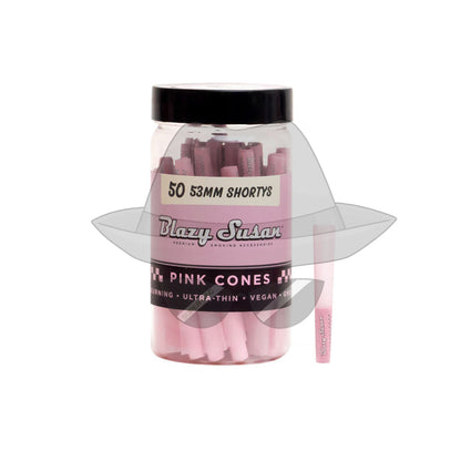 Blazy Susan Cones -50Ct Pink 53Mm Rolling Papers
