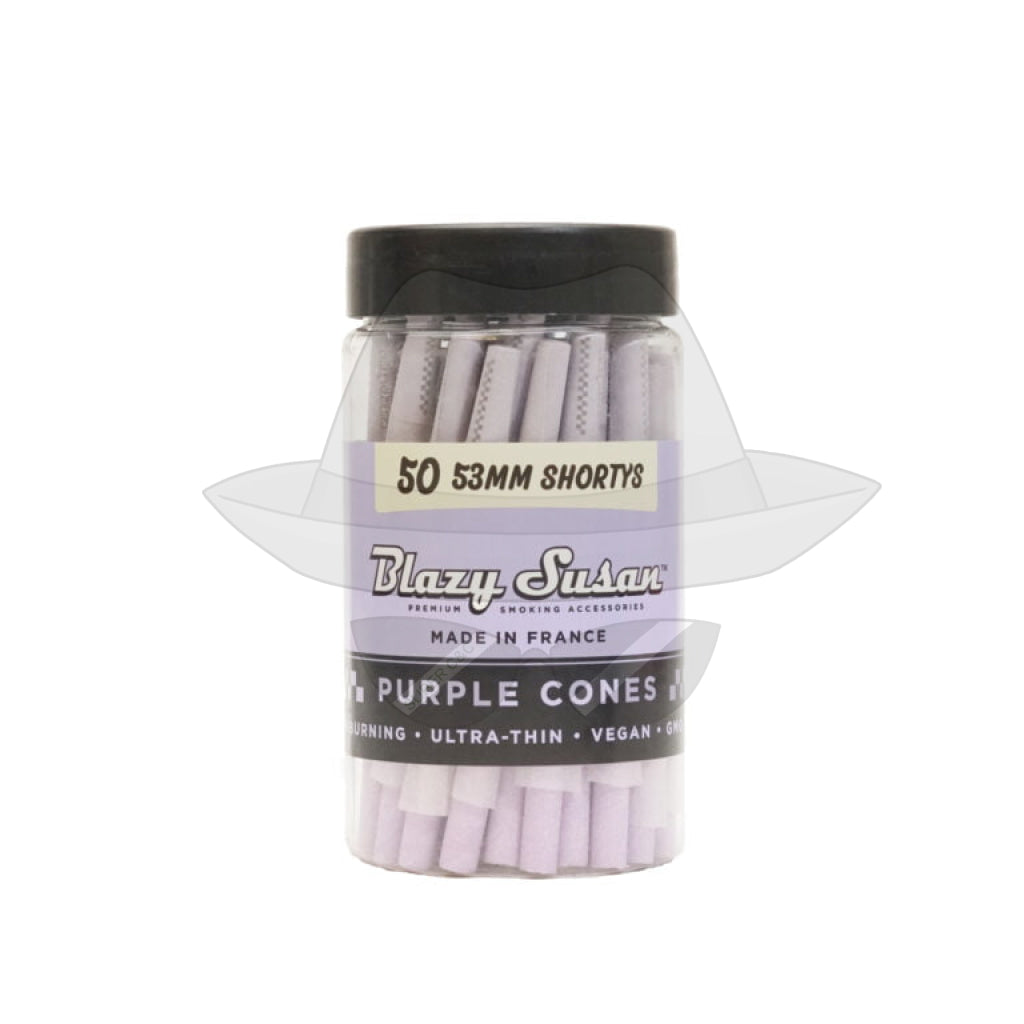 Blazy Susan Cones -50Ct Purple 53Mm Rolling Papers