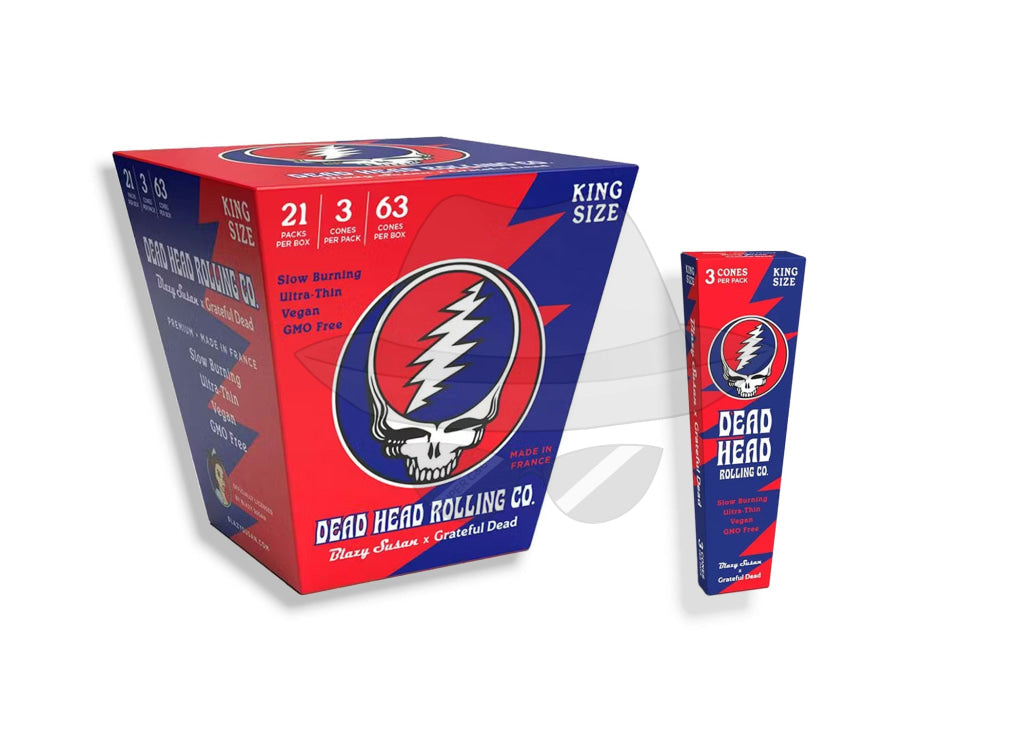 Blazy Susan Dead Head King Size Cone - 3Pk Rolling Papers