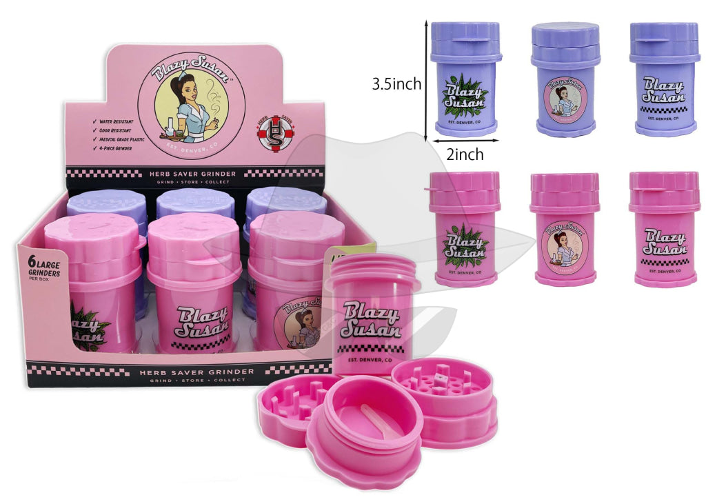Blazy Susan Herb Large Grinder-6Ct Grinder