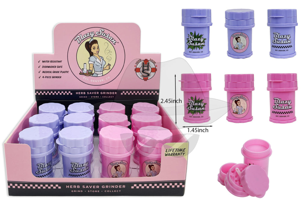 Blazy Susan Herb Saver Grinder 12Ct
