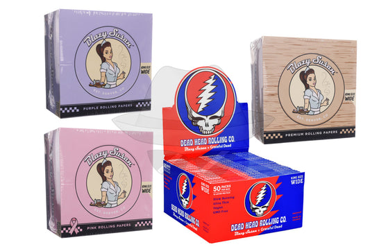 Blazy Susan King Size Wide 50Pack Per Box Rolling Papers