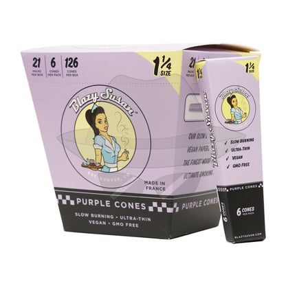 Blazy Susan Purple Cones 11/4 Rolling Papers
