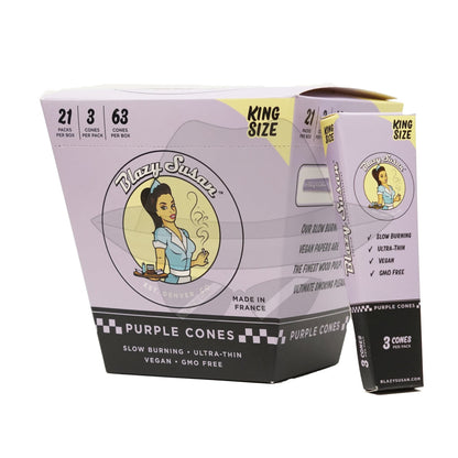 Blazy Susan Purple Cones King Rolling Papers