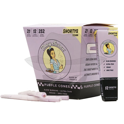 Blazy Susan Purple Cones Shortys Rolling Papers