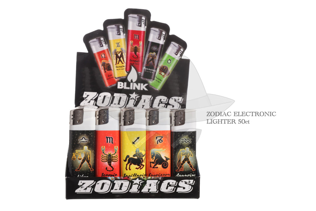 Blink Zodiac Electronic Lighters 50Ct Lighter