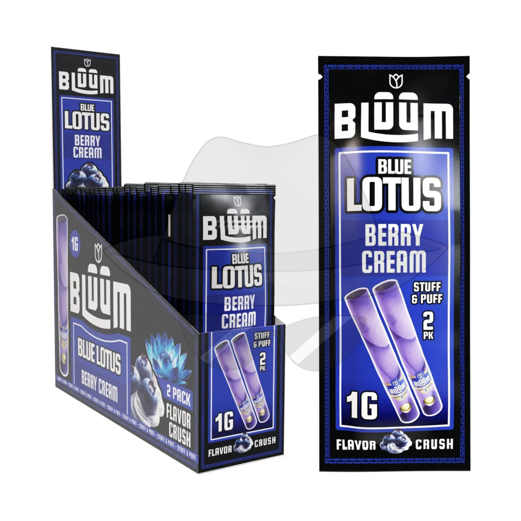 Bluum Wild Flower Wraps -10Ct Berry Cream Rolling Papers